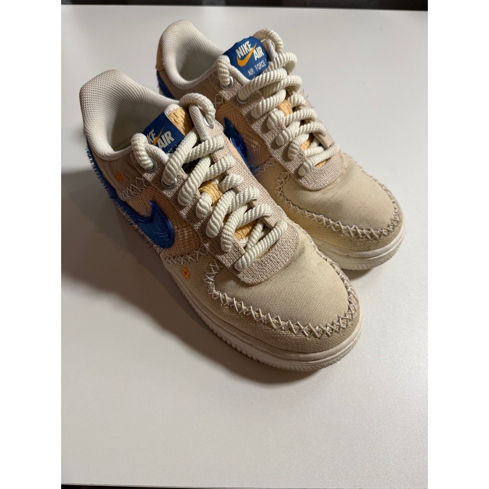 Nike Air Force 1 Low Women's "Los Angeles" DV2223-100 Beige Blue Size 7
